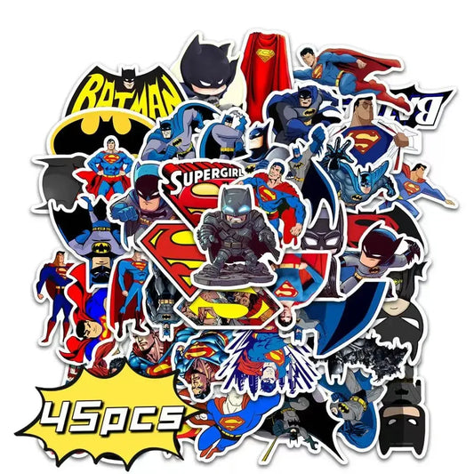 Batman Cartoon Stickers – Waterproof DIY Decals for Kids & Collectors
