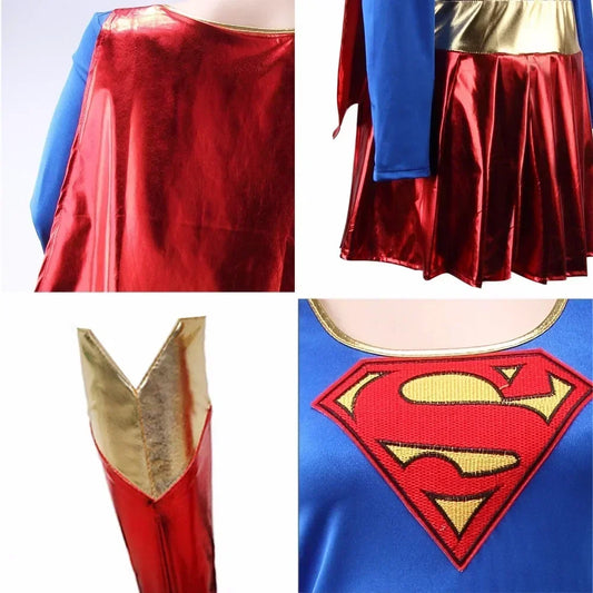 Supergirl Costume for Women – Superhero Party & Halloween Dress