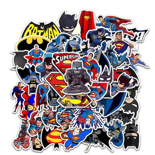 Batman Cartoon Stickers – Waterproof DIY Decals for Kids & Collectors