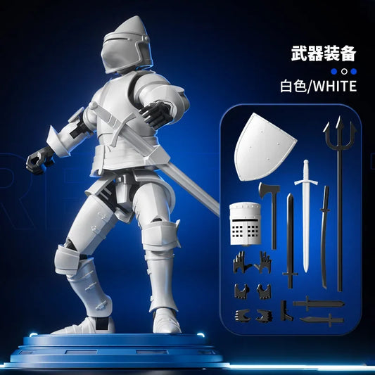 Medieval Knight Action Figure – Multi-Jointed Armored Model