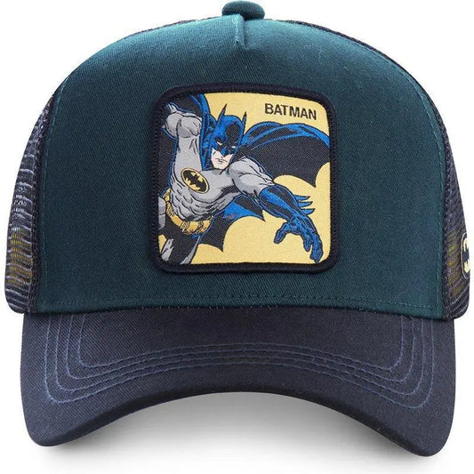 DC Heroes Grid Cap – Cartoon Baseball Hat for Men & Women