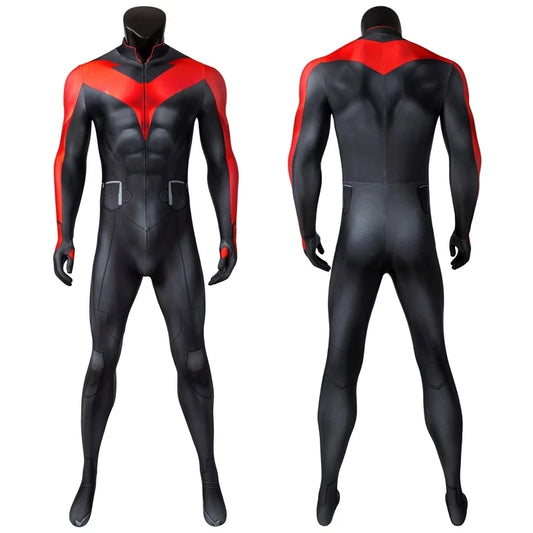 Robin Cosplay Costume – Titan Judas Contract Jumpsuit with Eye Mask