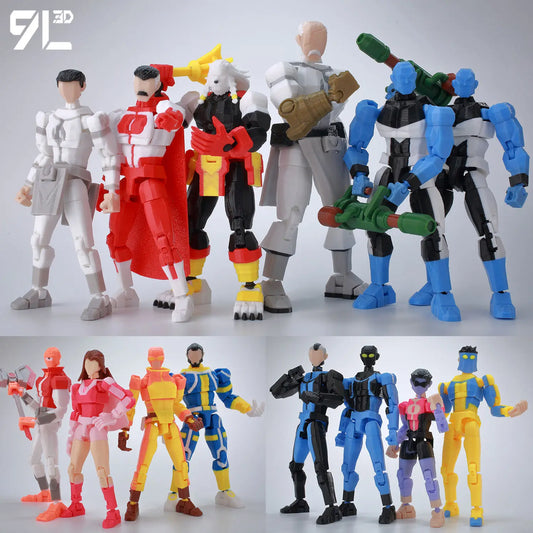 Deadpool, Wolverine, Batman & More – 9L3D Action Figures Set