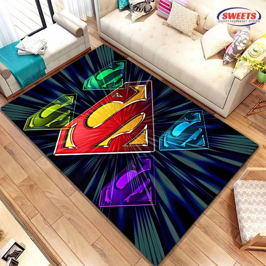 NO.1 DC Superman Logo Theme Carpet