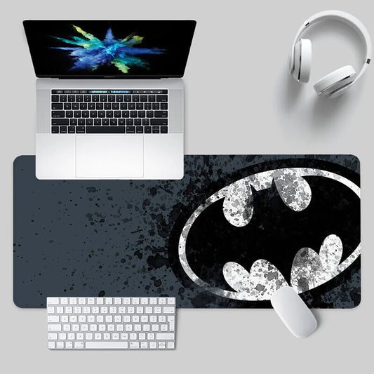 B-Batman Hero Logo Mousepad – XXL Non-slip Desk Pad for Gamers & Offices