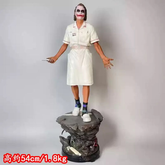 New 54cm Heath Ledger Joker Nurse Uniform Figure