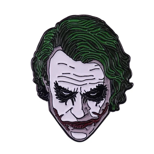 Horror Clown Enamel Pins – Evil Villain Halloween Lapel Brooches