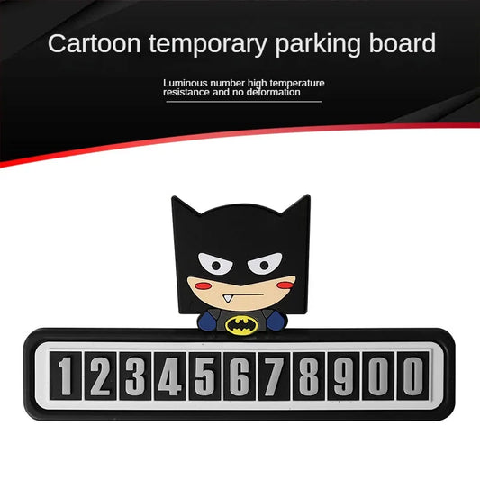 Batman Car Parking Number Plate – Luminous Phone Holder Accessory
