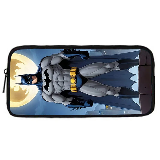 Batman School Backpack Set – Cartoon Bag with Lunch & Pencil Case