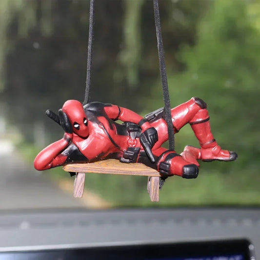 Deadpool Car Rearview Mirror Pendant – Reading Figure Decoration