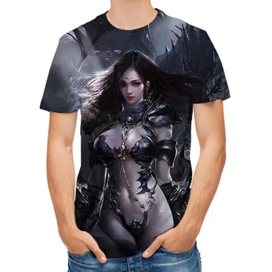 2024 Summer Joker 3D Evil Mask T-Shirt – Unisex Quick-Dry Tee