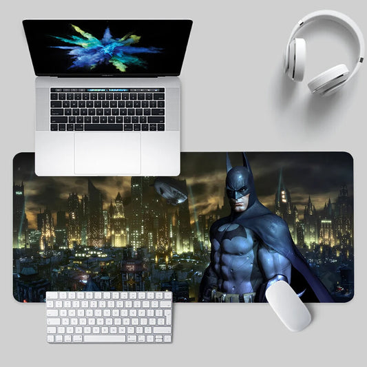 B-Batman Hero Logo Mousepad – XXL Non-slip Desk Pad for Gamers & Offices