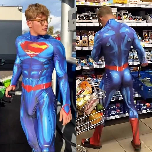 Superman Cosplay Costume – New 52 Man of Steel Spandex Bodysuit