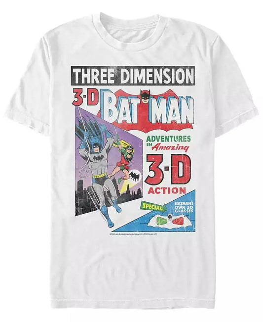 Batman 3D Comic Cover T-Shirt – DC Men’s Short Sleeve Tee by Fifth Sun