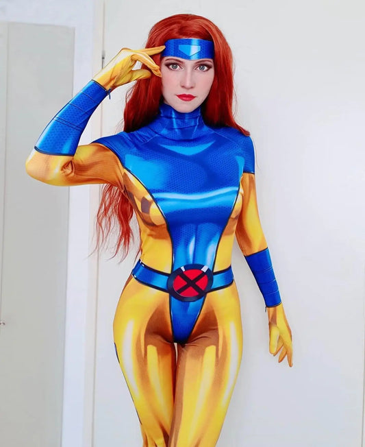 X-Men Cosplay Costume – Female Superhero Bodysuit for Halloween & Parties