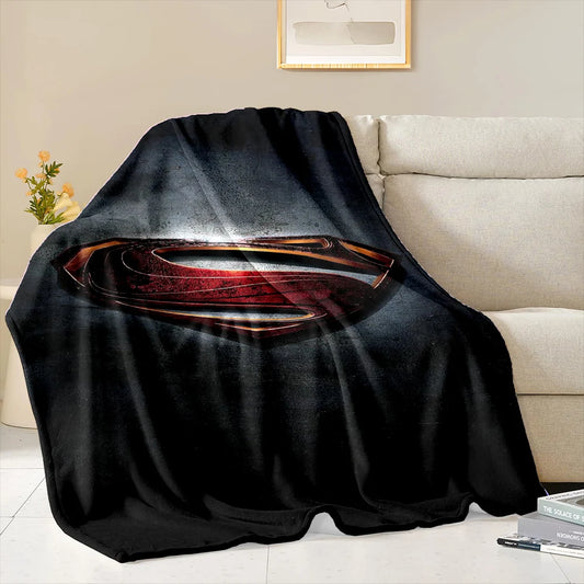 Justice League Superman Soft Flannel Blanket – Cozy Sofa & Bed Throw for All Seasons