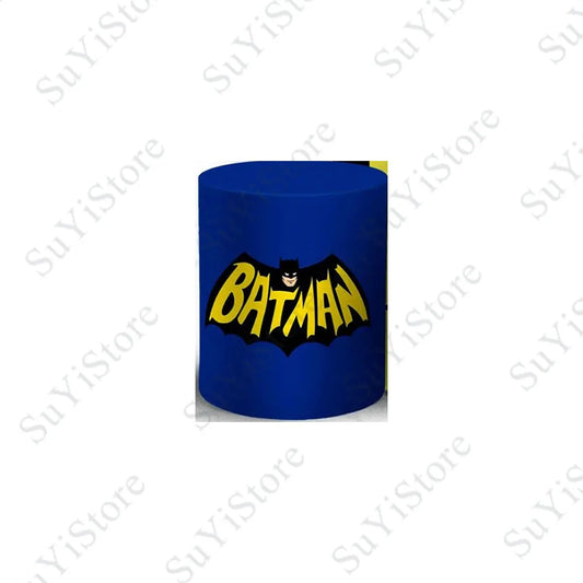 Batman Round Birthday Backdrop – DC Comics Circle Photo Prop