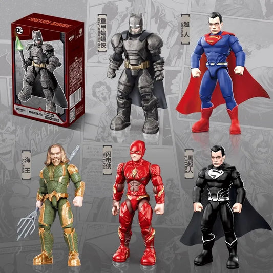 DC Justice League Building Block Assembly Toys – 7cm Superhero Action Figures Set