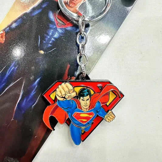 Superman Rotating Car Necklace Keychain – Creative Metal Pendant Gift