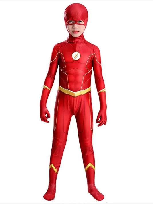 Flash Cosplay Bodysuit – Superhero Costume for Adults & Kids