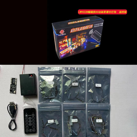 LW9022 LED Light Kit – Remote-Control Lighting for Batman Gotham City Model