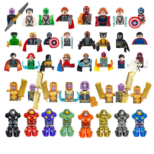 Marvel Mini Building Block Figures – 42-Piece Superhero Set