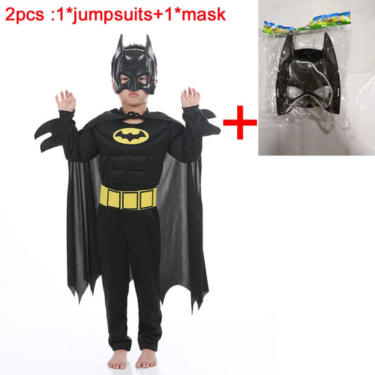 Kids Bat Costume with Mask & Cape – Dark Knight Rises Jumpsuit