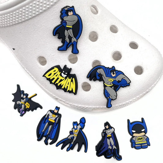 Batman Shoe Charms – Cartoon DC PVC Accessories for Kids' Clogs