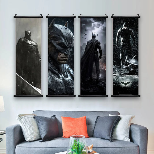 DC Batman Movie Poster – Hanging Scroll Canvas Wall Art