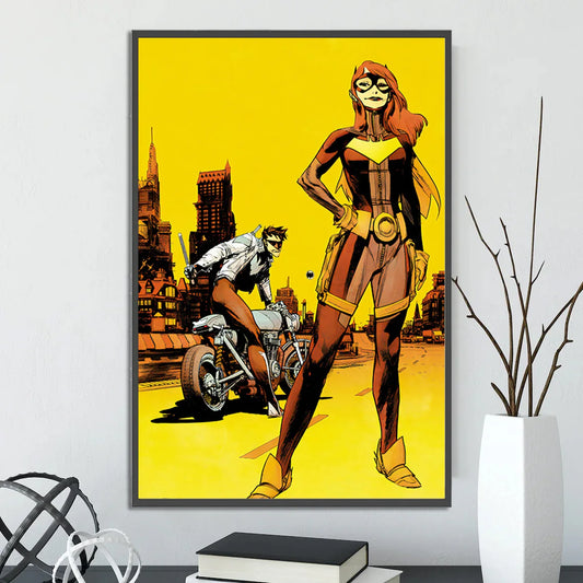 DC Batman Comic Book Covers Poster – Self-Adhesive Wall Art