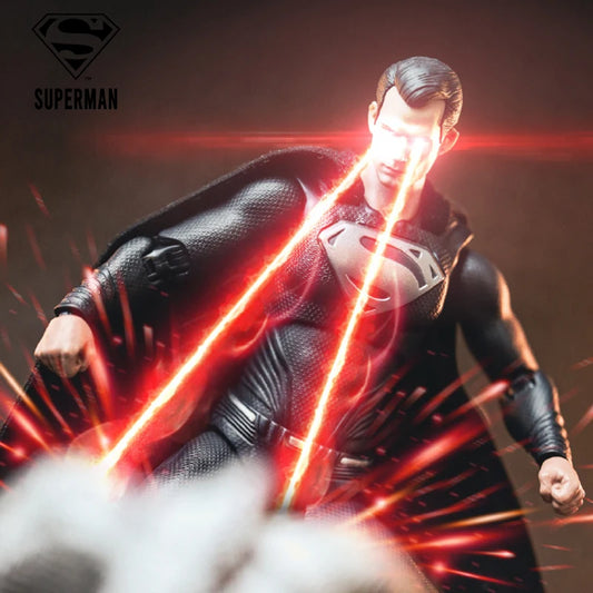 Black Superman Figure – 1:9 Scale DC Justice League Action Model