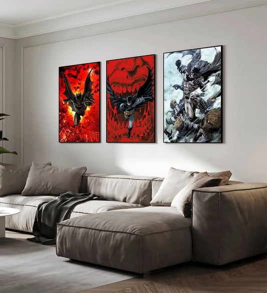 DC Iconic Batman Poster – Self-Adhesive Wall Art for Superhero Fans