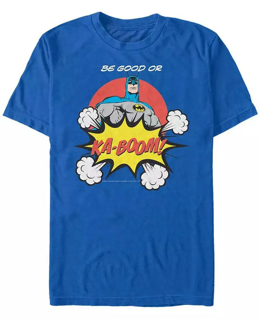 Fifth Sun DC Men's Batman "Be Good or Ka-Boom" T-Shirt – Short Sleeve Comic Tee